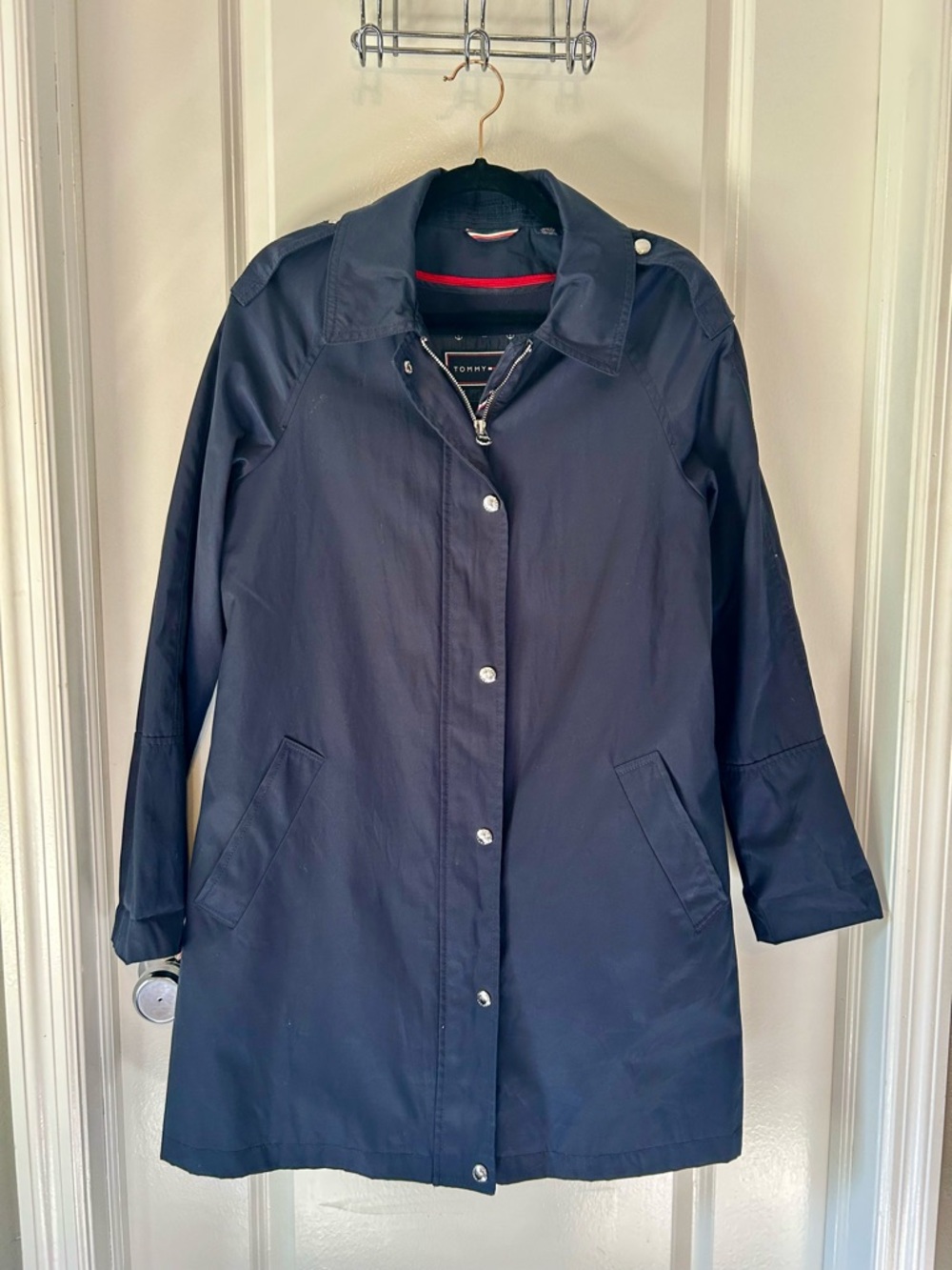 Tommy Hilfiger Navy Trench Coat